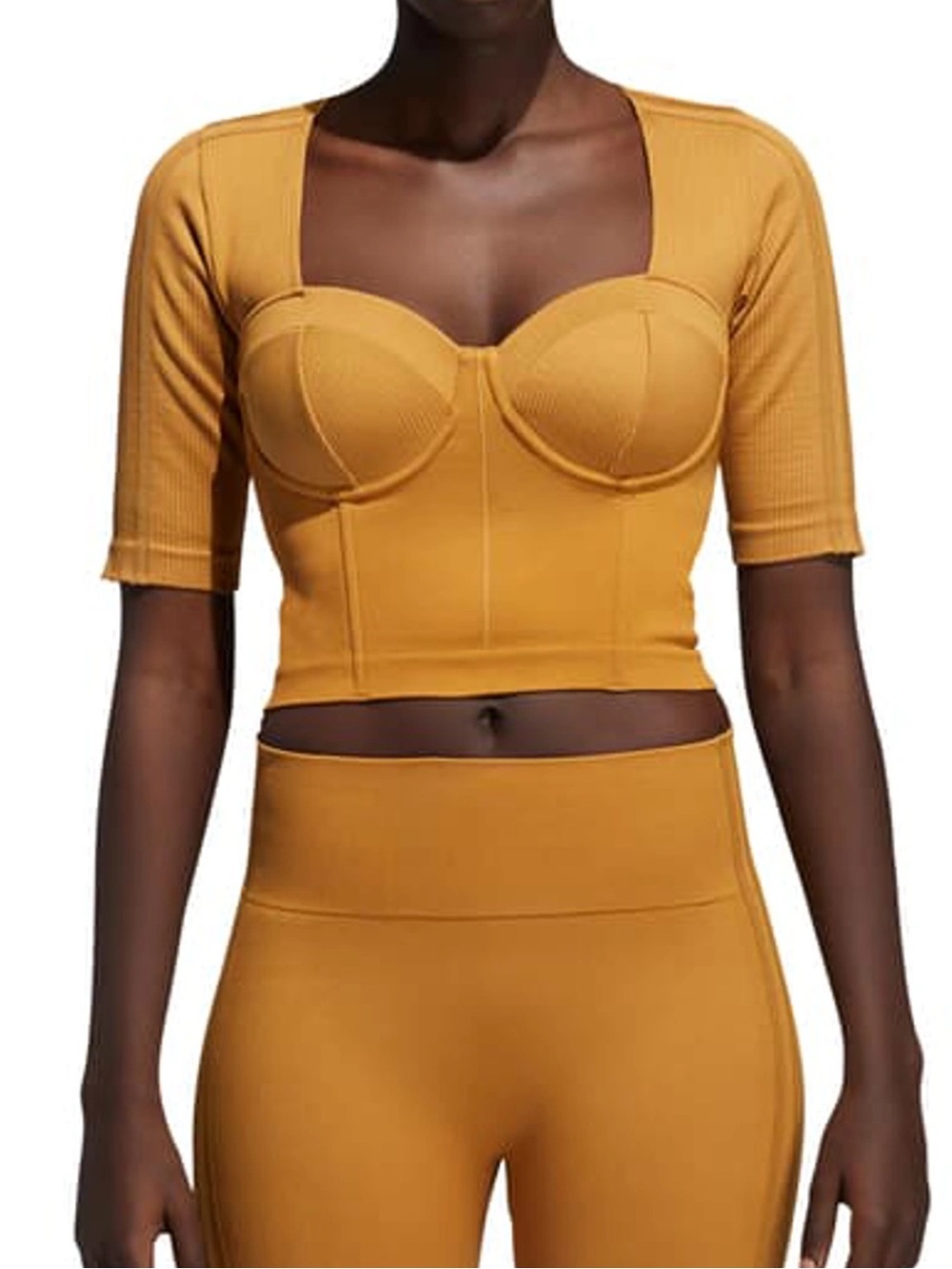 New Adidas X Ivy Park Corset Crop Top In Mesa Size Small